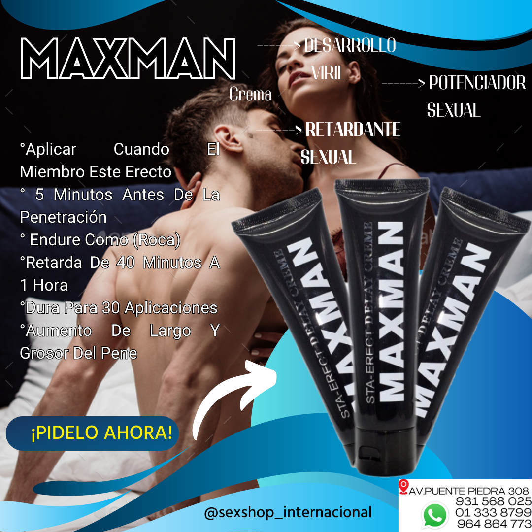 CREMA MAXMAN DESARROLLO VIRILRETARDANTE Y POTENCIADOR SEXUAL 931568025